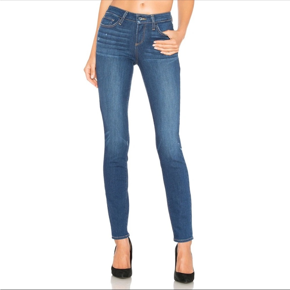 PAIGE Women's Skinny Jeans in Deep Blue